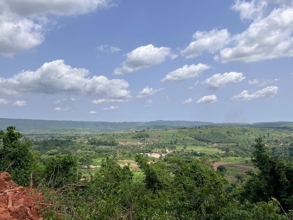 Distant view toward town