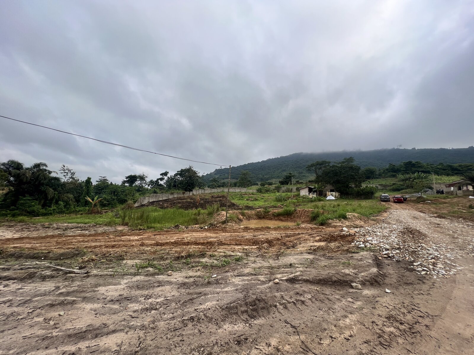 Access road under construction