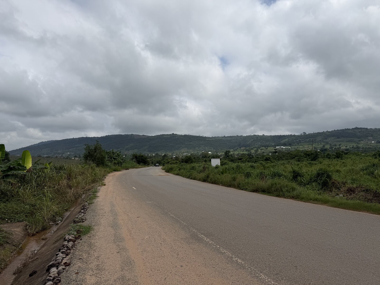 Titled roadside commercial land for sale at Pokrom